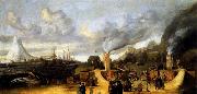 MAN, Cornelis de The Whale-oil Factory on Jan Mayen Island oil painting